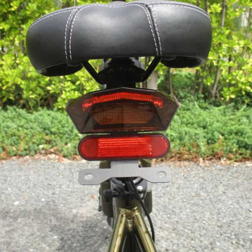 【中古車特価 超美品】RICHBIT/CITY ゴールデンオリーブ 電動バイク 折畳み可能 ★自賠責~4年分付★(特定小型原付)