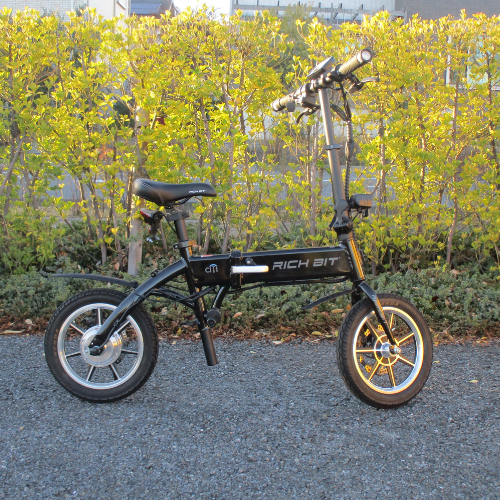 【中古車特価】RICHBIT/CITY シティブラック 電動バイク 折畳み可能 （特定小型原付）