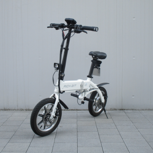 Used Car Special: RICHBIT/CITY Snow White Folding Electric Bike ★Includes XX Years of Compulsory Liability Insurance★ (Special Price for a Small Moped)