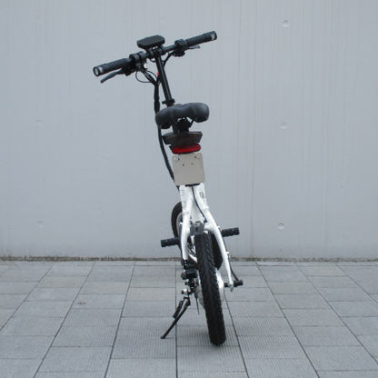 Used Car Special: RICHBIT/CITY Snow White Folding Electric Bike ★Includes XX Years of Compulsory Liability Insurance★ (Special Price for a Small Moped)