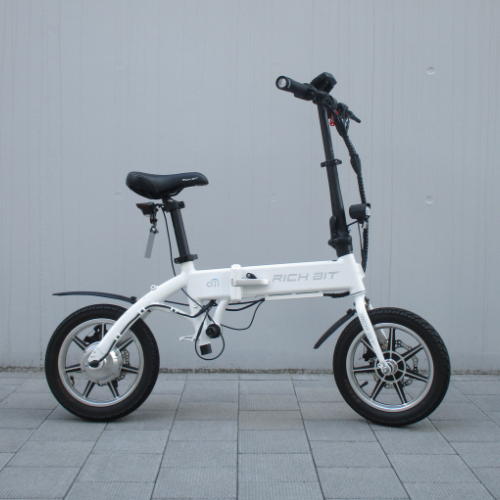 Used Car Special: RICHBIT/CITY Snow White Folding Electric Bike ★Includes XX Years of Compulsory Liability Insurance★ (Special Price for a Small Moped)