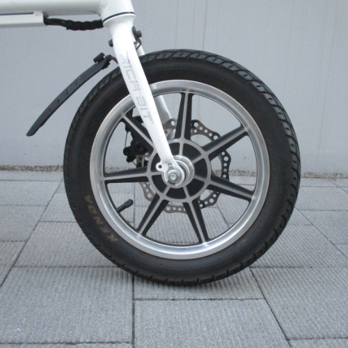 Used Car Special: RICHBIT/CITY Snow White Folding Electric Bike ★Includes XX Years of Compulsory Liability Insurance★ (Special Price for a Small Moped)