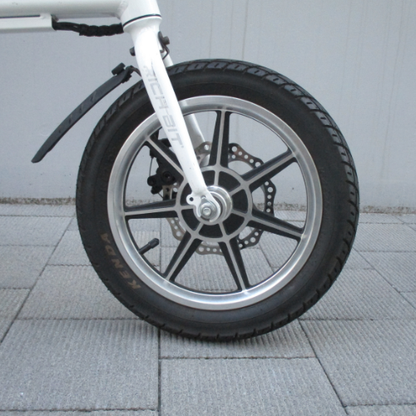 Used Car Special: RICHBIT/CITY Snow White Folding Electric Bike ★Includes XX Years of Compulsory Liability Insurance★ (Special Price for a Small Moped)