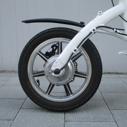 Used Car Special: RICHBIT/CITY Snow White Folding Electric Bike ★Includes XX Years of Compulsory Liability Insurance★ (Special Price for a Small Moped)