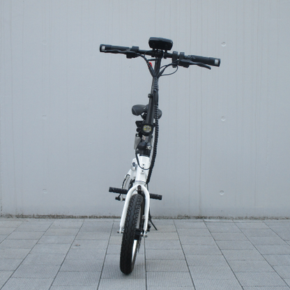 Used Car Special: RICHBIT/CITY Snow White Folding Electric Bike ★Includes XX Years of Compulsory Liability Insurance★ (Special Price for a Small Moped)