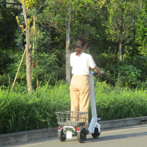 【免許不要・立ち乗り三輪】ストリーモ S01JTA 電動スクーター （ミラー付き） ★公道走行可能★（特定小型）