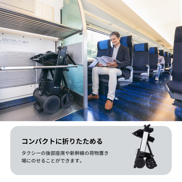 【未使用】電動車椅子 WHILL model F(ライトブルー) 電動車椅子・折りたたみモデル】WHILL Model F ☆免許不要