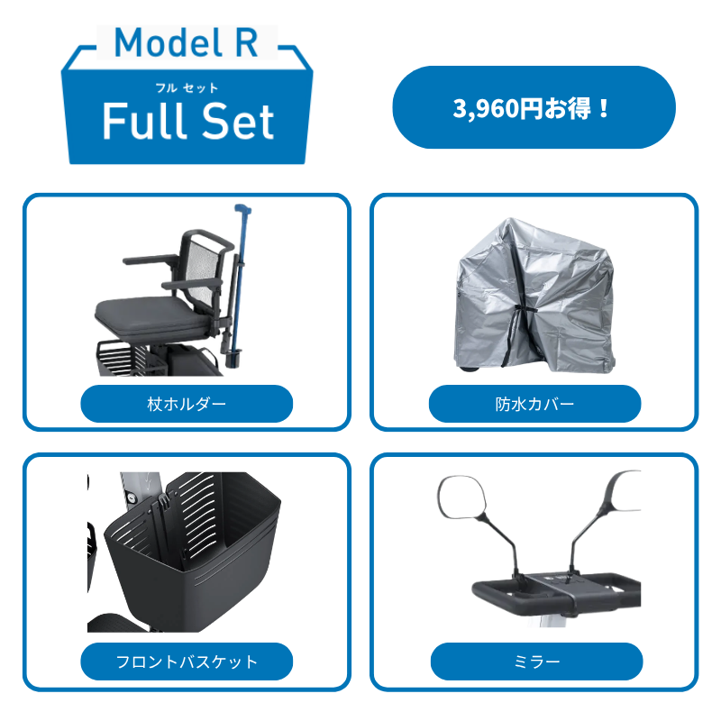 [For WHILL Model F] Accessory Set | Basic Set